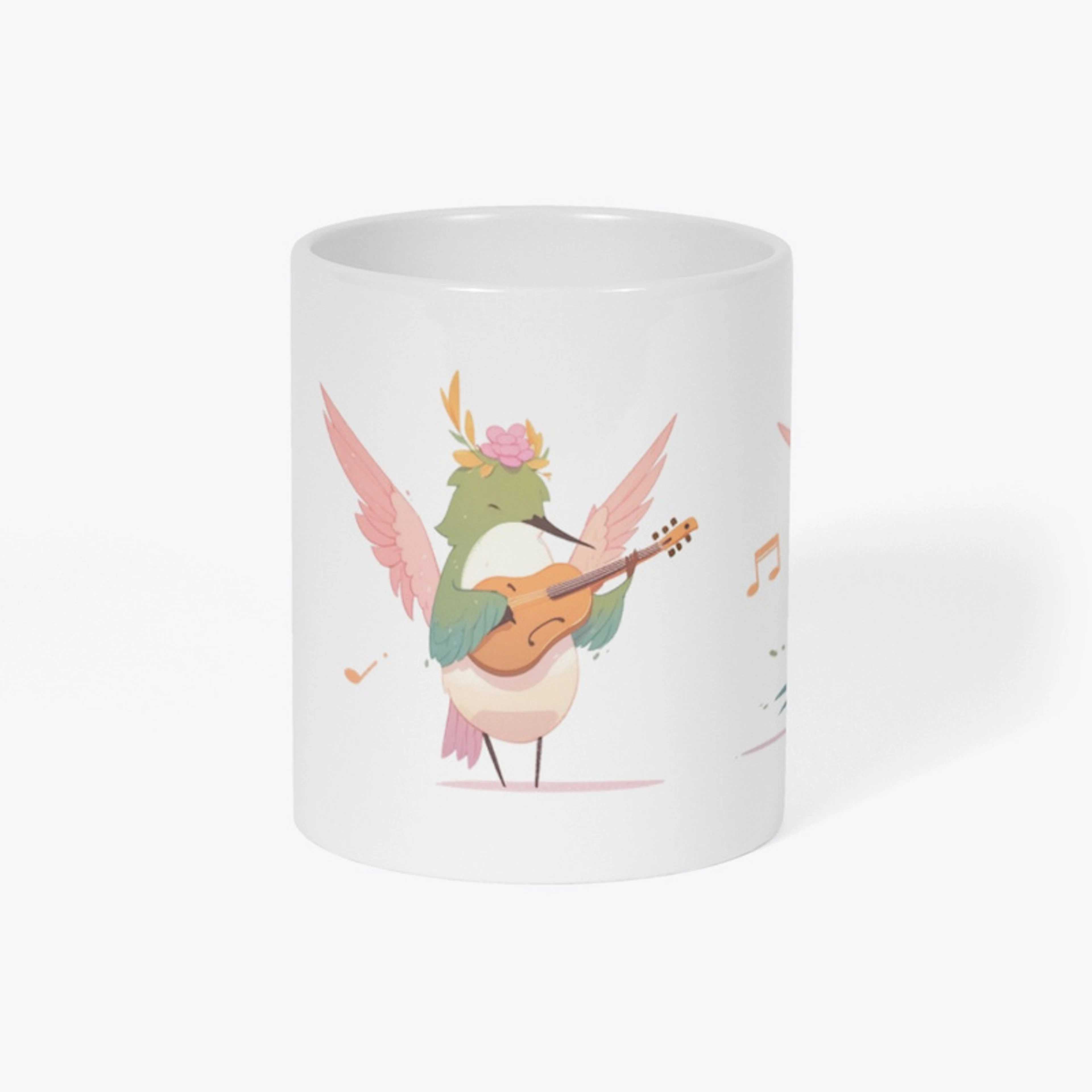 Hummingbird Guitar Mug - A Musical Sip!