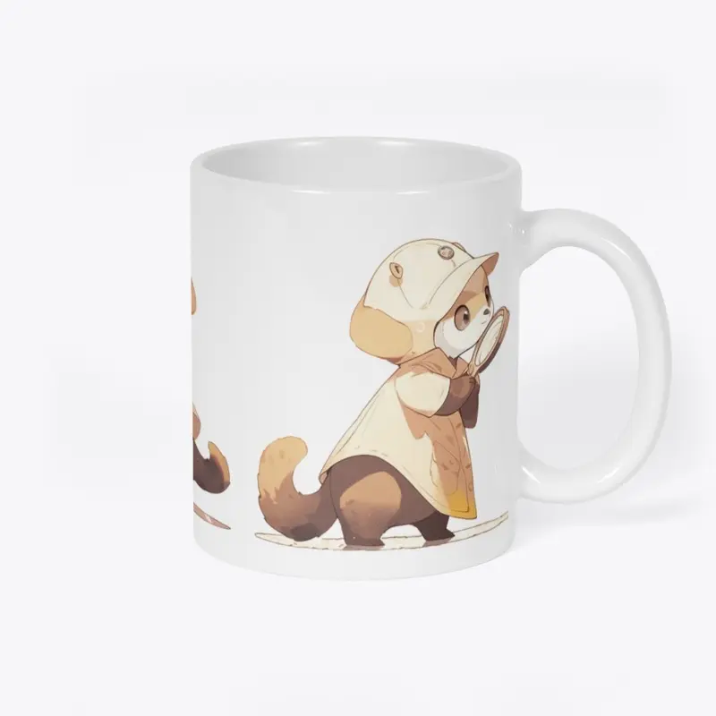 Squirrel Detective Mug - Brew & Sleuth!