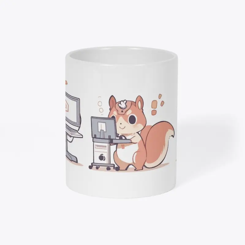 Squirrel Tech Mug - A Nuts Sip!